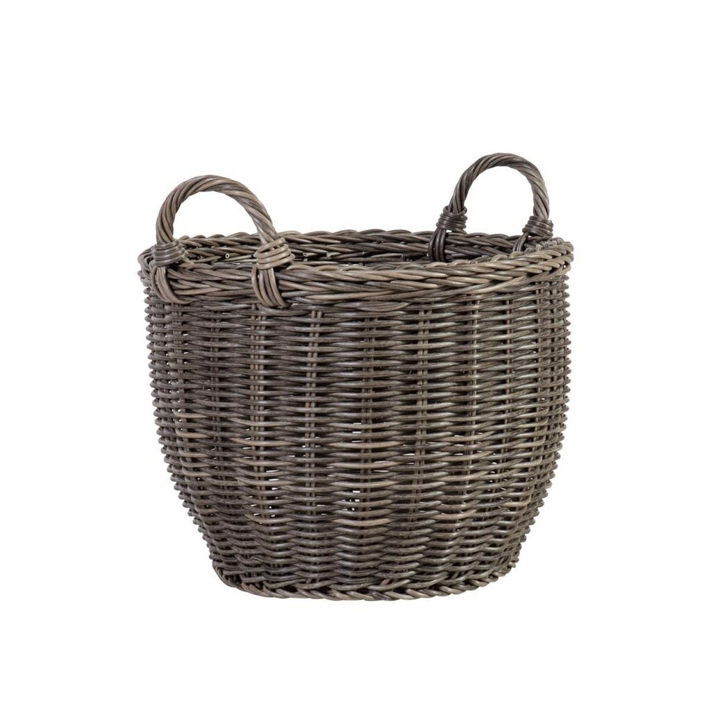 Grozs ar rokturi WICKER D41xH30/38 cm, plastikata pinums cena un informācija | Puķu podi | 220.lv