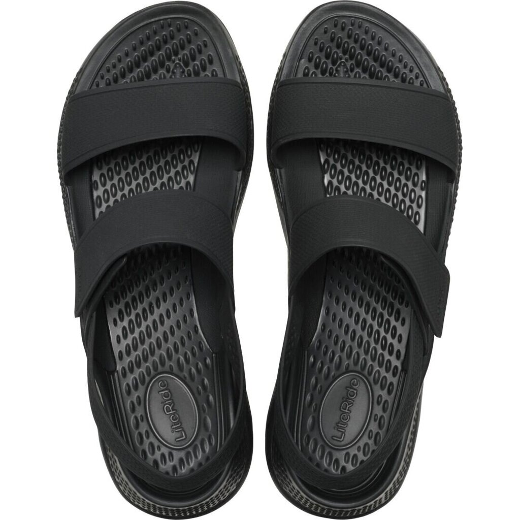 Crocs™ sandales sievietēm LiteRide 360 230373, melns cena un informācija | Sieviešu sandales | 220.lv
