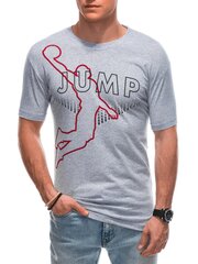 мужская футболка s1853 - серая цена и информация | Мужские футболки | 220.lv