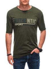 T-krekls vīriešiem Edoti S1869, zaļš cena un informācija | Vīriešu T-krekli | 220.lv