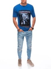 T-krekls vīriešiem Edoti S1860, zils cena un informācija | Vīriešu T-krekli | 220.lv