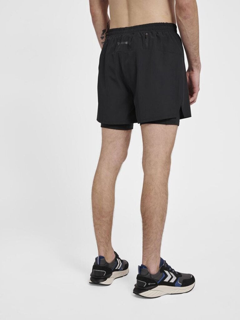 Šorti vīriešiem Hummel MT Frce 2in1, melns цена и информация | Sporta apģērbs vīriešiem | 220.lv