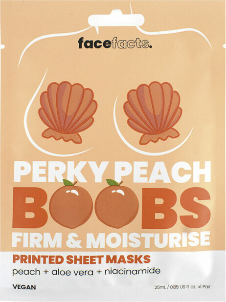 Mitrinoša maska krūtīm Face Facts Perky Peach Boobs Bust, 25 ml cena un informācija | Ķermeņa krēmi, losjoni | 220.lv