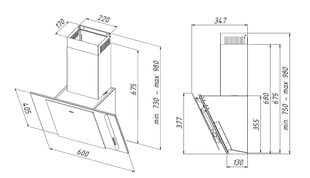 Akpo WK-4 Mirt Eco 60 цена и информация | Вытяжки на кухню | 220.lv