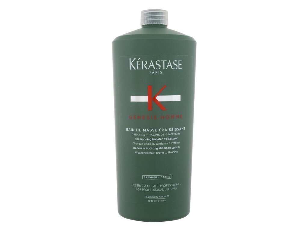 Šampūns vājiem, trausliem matiem Kerastase Genesis Homme, 1000 ml цена и информация | Šampūni | 220.lv