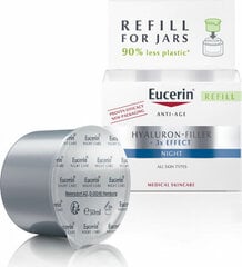 Nakts sejas krēma piedeva Eucerin Hyaluron Filler, 50 ml cena un informācija | Sejas krēmi | 220.lv