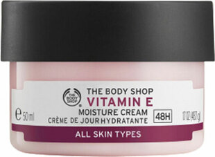 Mitrinošs sejas krēms The Body Shop Vitamin E, 50 ml cena un informācija | Sejas krēmi | 220.lv