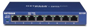 Komutators Netgear Gs108Ge цена и информация | Коммутаторы (Switch) | 220.lv