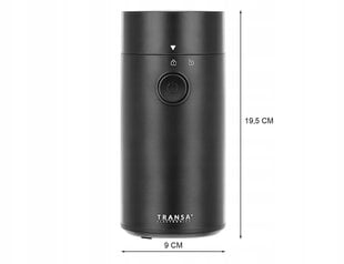 Kafijas automāts Transa Electronics TE-13 200 W, melns цена и информация | Кофемолки | 220.lv