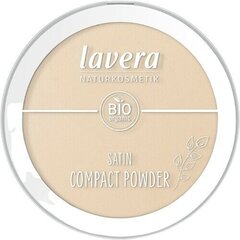 Pūderis Lavera Satin Compact Powder Medium 02, 9,5 g cena un informācija | Grima bāzes, tonālie krēmi, pūderi | 220.lv