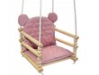 Bērnu koka šūpoles, rozā цена и информация | Bērnu šūpuļkrēsliņi | 220.lv