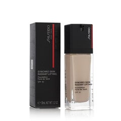 Tonālais krēms Shiseido Synchro Skin Radiant Lifting Foundation 110 Alabaster SPF 30, 30 ml cena un informācija | Grima bāzes, tonālie krēmi, pūderi | 220.lv