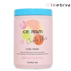 Maska cirtainiem matiem Inebrya Ice Cream Curly Plus, 1000 ml cena un informācija | Matu uzlabošanai | 220.lv