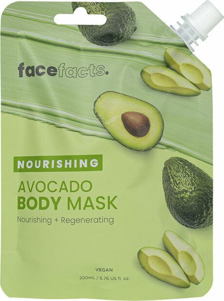 Face Facts Skropstu Maskas Bāze Nourishing Avokado 200 ml цена и информация | Ķermeņa krēmi, losjoni | 220.lv
