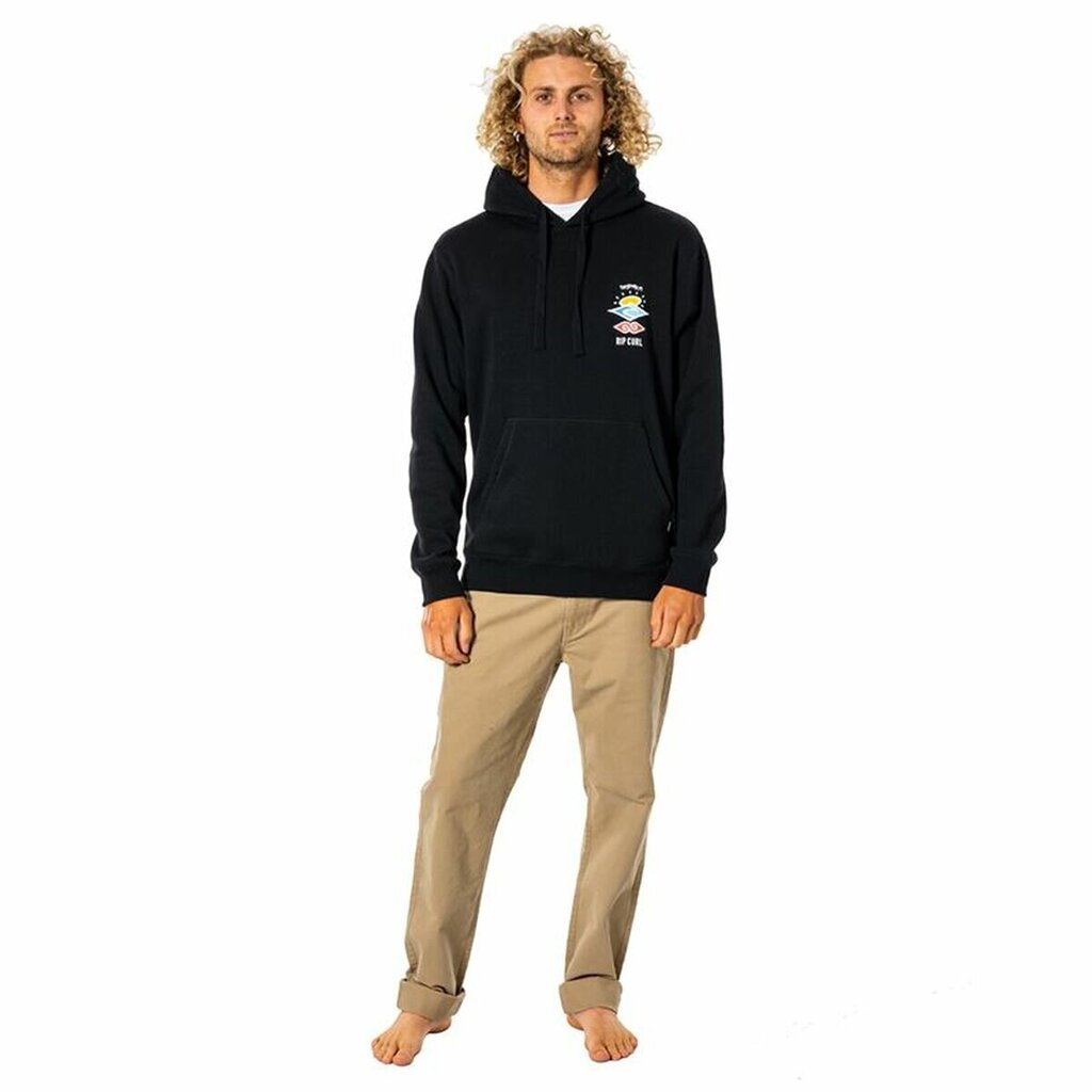 Džemperis vīriešiem Rip Curl Search Icon, melns cena un informācija | Vīriešu jakas | 220.lv