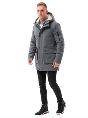 зимняя куртка c517 - темно-серая цена и информация | Мужские куртки | 220.lv