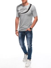 мужская футболка s1849 - серая цена и информация | Мужские футболки | 220.lv