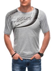T-krekls vīriešiem Edoti S1849, pelēks cena un informācija | Vīriešu T-krekli | 220.lv