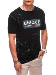 мужская футболка s1793 - черная цена и информация | Мужские футболки | 220.lv