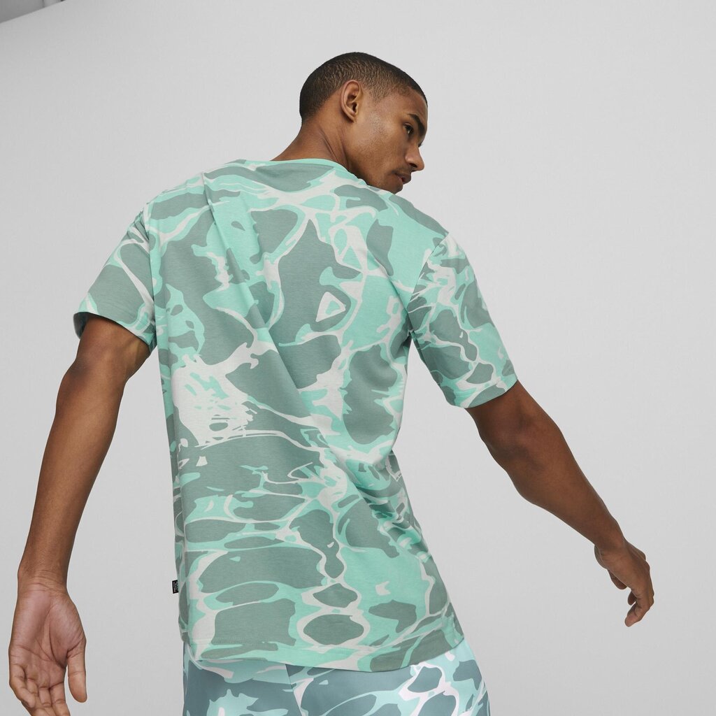 T-krekls vīriešiem Puma Summer Splash AOP, zaļš cena un informācija | Vīriešu T-krekli | 220.lv