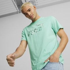 T-krekls vīriešiem Puma Summer Splash Graphic, zaļš цена и информация | Мужские футболки | 220.lv