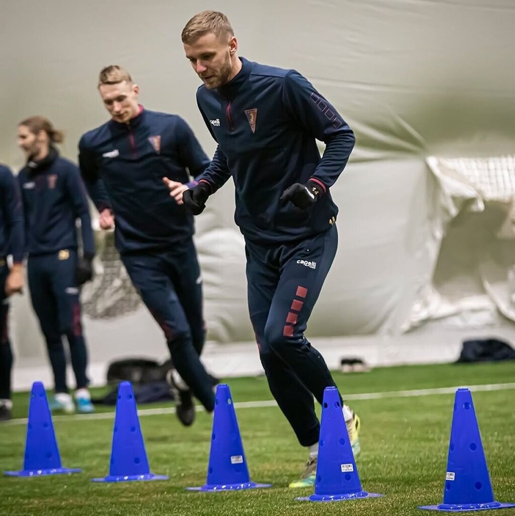 Stafetes konuss YakimaSport, zils cena un informācija | Konusi, treniņu barjeras | 220.lv