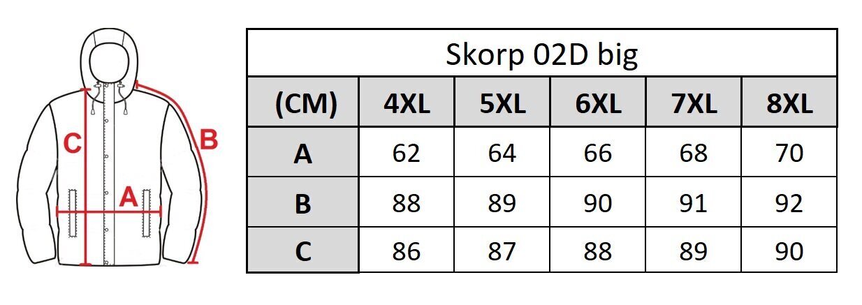 Jaka vīriešiem Skorp 02D cena un informācija | Vīriešu virsjakas | 220.lv