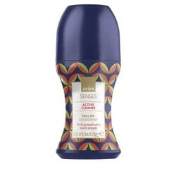 Мужской шариковый дезодорант Avon Active Cleanse, 50мл цена и информация | Дезодоранты | 220.lv