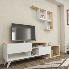 TV bloks, Asir, balts, brūns cena un informācija | TV galdiņi | 220.lv
