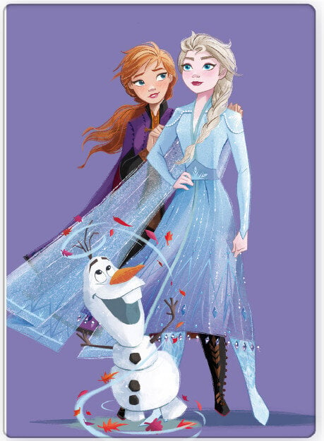 Disney Frozen Purple Polar Bērnu pleds, 100x140 cm cena un informācija | Gultas pārklāji, pledi | 220.lv