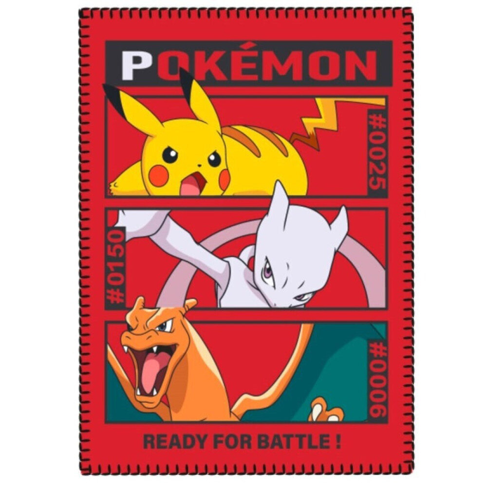 Pokémon Battle Polar Fleece Bērnu pleds, 100x140 cm cena un informācija | Gultas pārklāji, pledi | 220.lv