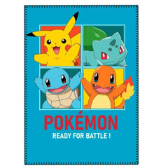 Pokémon Blue Polar Fleece Bērnu pleds, 100x140 cm cena un informācija | Gultas pārklāji, pledi | 220.lv