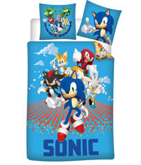 Gultasveļas komplekts Sonic the Hedgehog Always Running, 140×200, 2 daļas cena un informācija | Bērnu gultas veļa | 220.lv