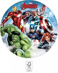 Vienreizējās lietošanas papīra šķīvji Avengers Infinity Stones, 23 cm, 8 gab. cena un informācija | Vienreizējie trauki | 220.lv