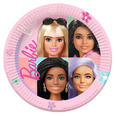 Barbie Sweet Life Одноразовые бумажные тарелки  (8 шт) 23 cm  цена и информация | Праздничная одноразовая посуда | 220.lv