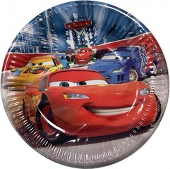 Disney Cars Classic Одноразовые бумажные тарелки  (8 шт) 19,5 cm цена и информация | Праздничная одноразовая посуда | 220.lv