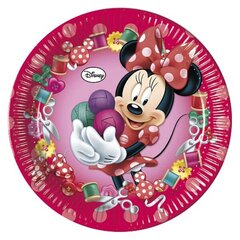 Disney Minnie Sweet Одноразовые бумажные тарелки  (8 шт) 23 cm цена и информация | Праздничная одноразовая посуда | 220.lv