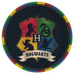 Vienreizējās lietošanas papīra šķīvji Harry Potter, 22,9 cm, 8 gab. cena un informācija | Vienreizējie trauki | 220.lv