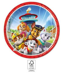 Vienreizējās lietošanas papīra šķīvji Paw Patrol Rescue Heroes, 23 cm, 8 gab. cena un informācija | Vienreizējie trauki | 220.lv