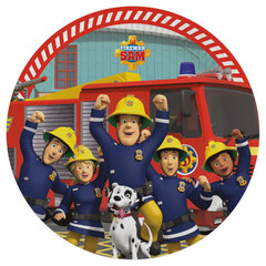 Fireman Sam Одноразовые бумажные тарелки  (8 шт) 23 cm цена и информация | Праздничная одноразовая посуда | 220.lv