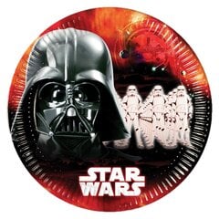 Star Wars Dark Side, Одноразовые бумажные тарелки  (8 шт) 23 cm  цена и информация | Праздничная одноразовая посуда | 220.lv
