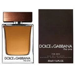 Tualetes ūdens Dolce & Gabbana The One For Men EDT vīriešiem, 50 ml цена и информация | Мужские духи | 220.lv