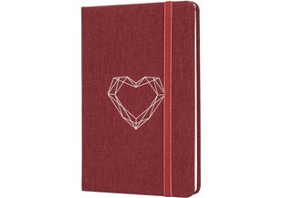 Piezīmju grāmatiņa Heart Optima, A5, 128 lapas cena un informācija | Burtnīcas un papīra preces | 220.lv