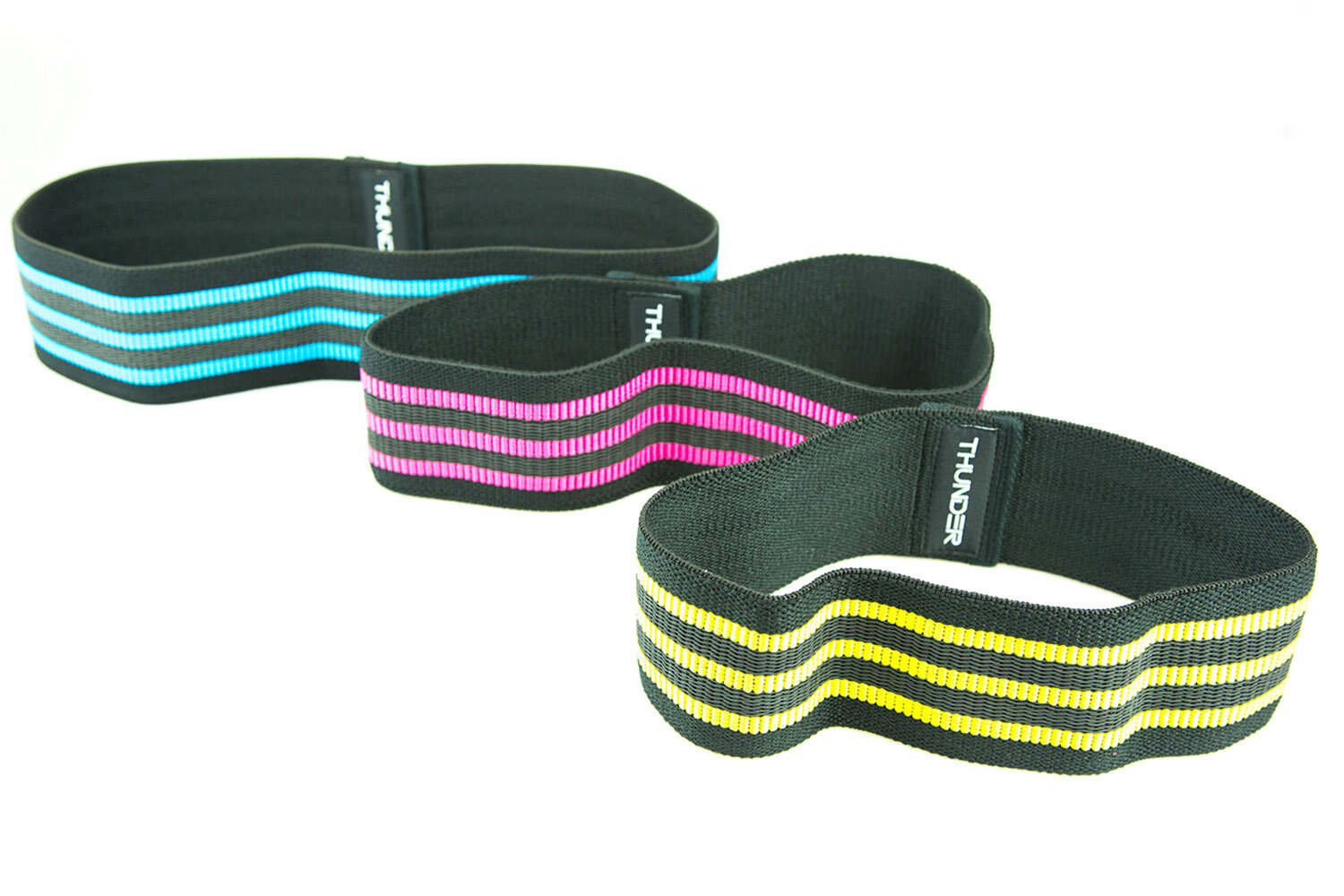 Auduma gumijas Mini Hip Band, 3 gab. cena un informācija | Fitnesa gumijas, gredzeni | 220.lv