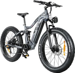 Электровелосипед SAMEBIKE RS-A08 Mid-Drive, 26", серый, 750Вт, 17Ач Samsung цена и информация | Электровелосипеды | 220.lv