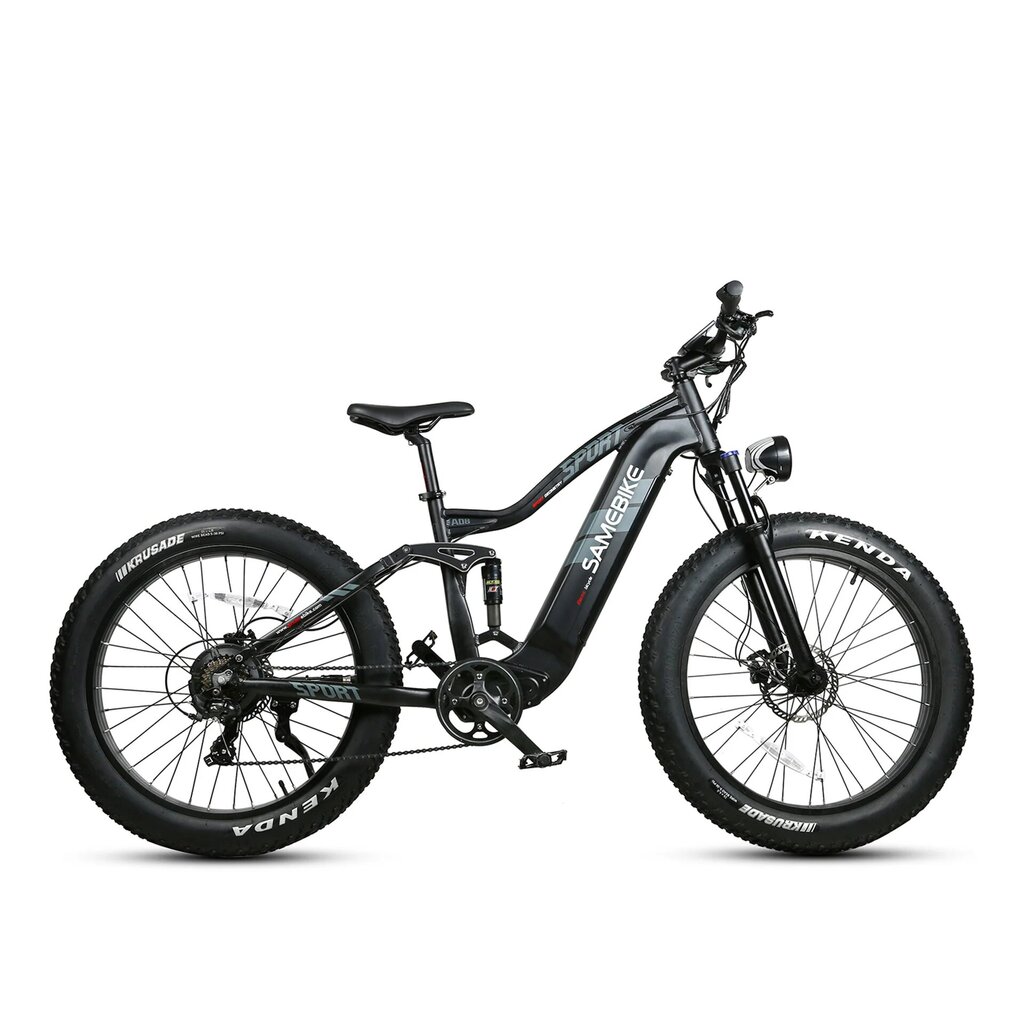 Elektriskais velosipēds SAMEBIKE RS-A08 Mid-Drive, 26", melns цена и информация | Elektrovelosipēdi | 220.lv