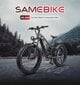 Elektriskais velosipēds SAMEBIKE RS-A08 Mid-Drive, 26", melns цена и информация | Elektrovelosipēdi | 220.lv