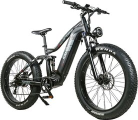 Электровелосипед SAMEBIKE RS-A08 Mid-Drive, 26", черный, 750 Вт, 17 Ач Samsung цена и информация | Электровелосипеды | 220.lv