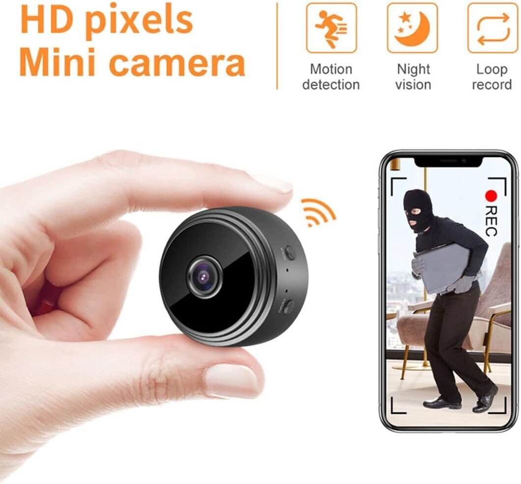 Mini videonovērošanas kamera Enzemit A9 Wi-Fi 1080P HD cena un informācija | Novērošanas kameras | 220.lv