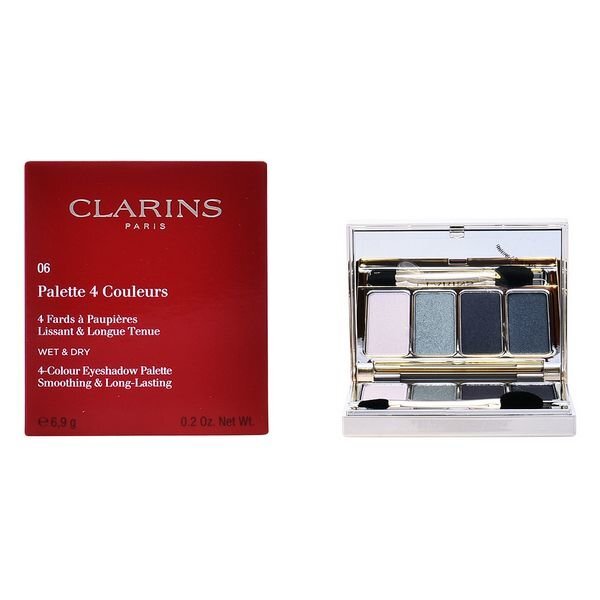 Acu ēnu palete Clarins 4-Colours Eyeshadow Palette 06 Forest, 6,9 g cena un informācija | Acu ēnas, skropstu tušas, zīmuļi, serumi | 220.lv